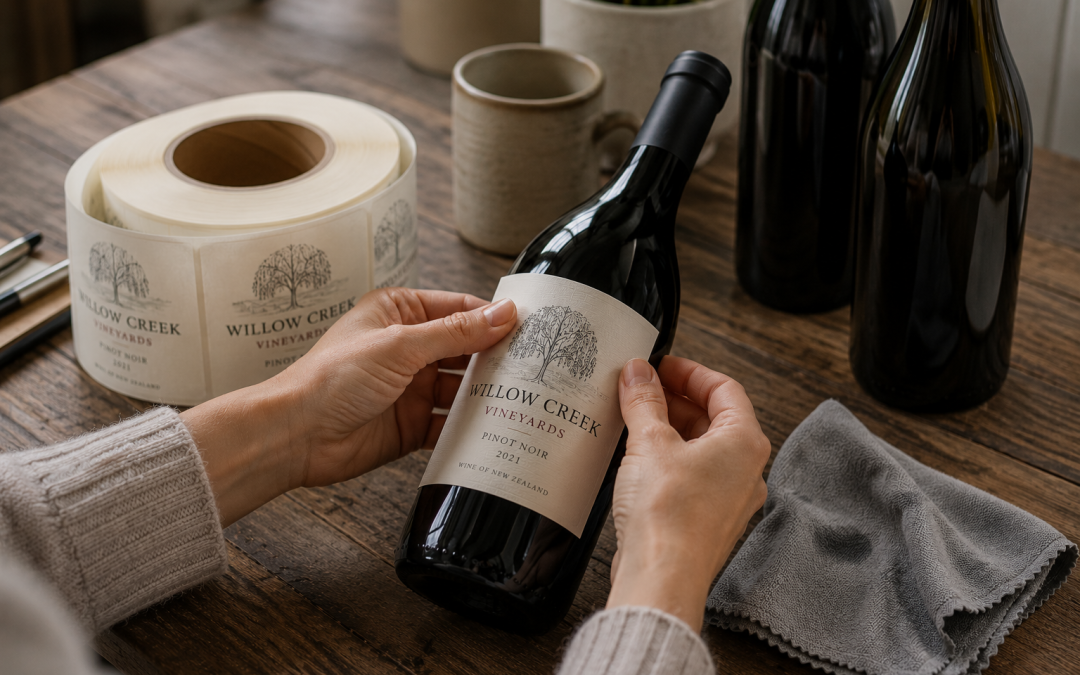 4 simple steps to successfully apply bottle labels by hand